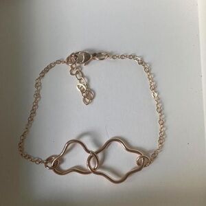 Rose Gold filled wire is 14/20 Heart Bracelet